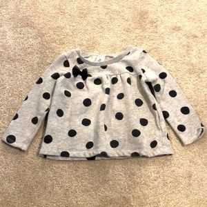 DONATED Carter’s Polka Dot Sweatshirt Top